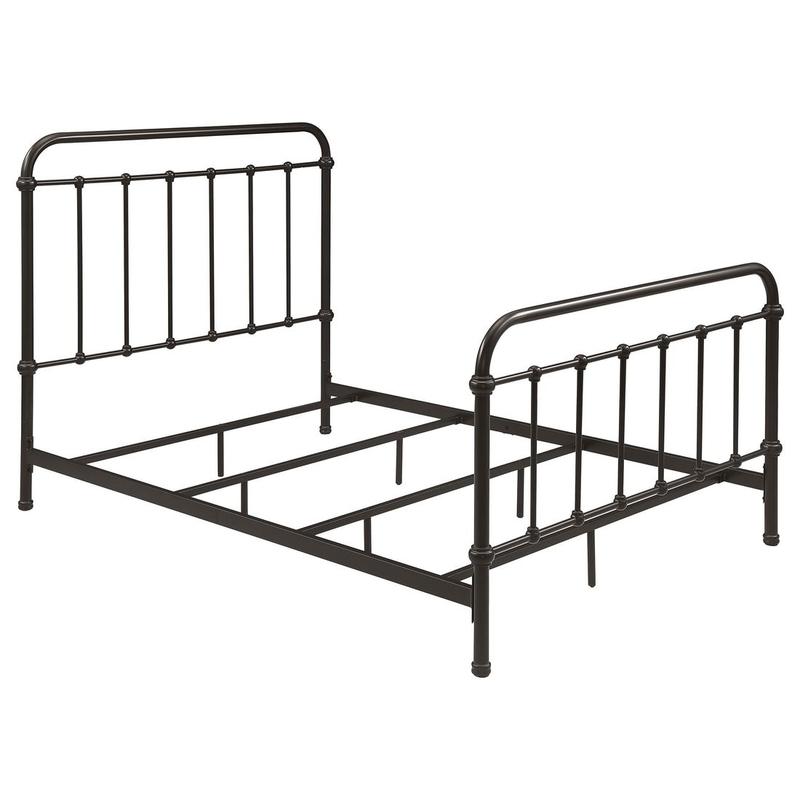 Livingston Metal Full Open Frame Bed Dark Bronze