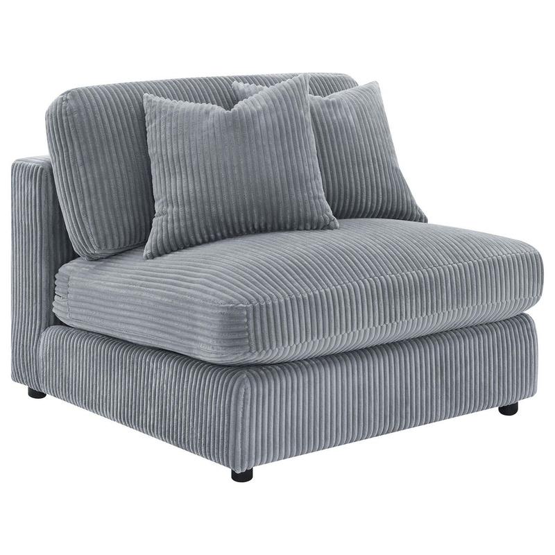 Blaine Upholstered Armless Chair Fog