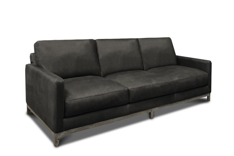 Monterrey 100% Top Grain Leather Modern Americana Sofa