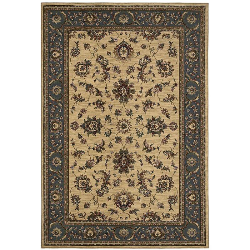 Ariana 311Z3 Ivory/ Blue Indoor Area Rug