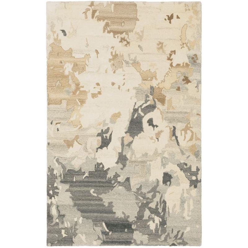 Anastasia 68009 Beige/ Charcoal Indoor Area Rug