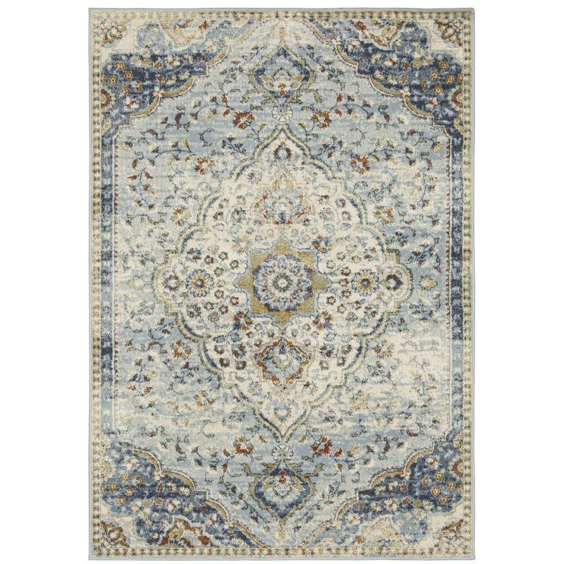 Branson BR01A Blue/ Multi Indoor Area Rug