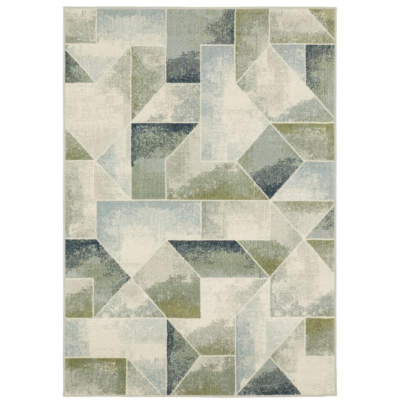 Branson BR10A Blue/ Green Indoor Area Rug