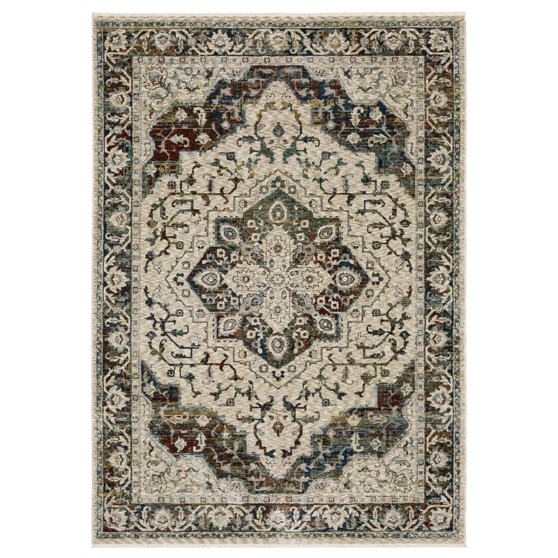 Capella CAP12 Beige/ Multi Indoor Area Rug