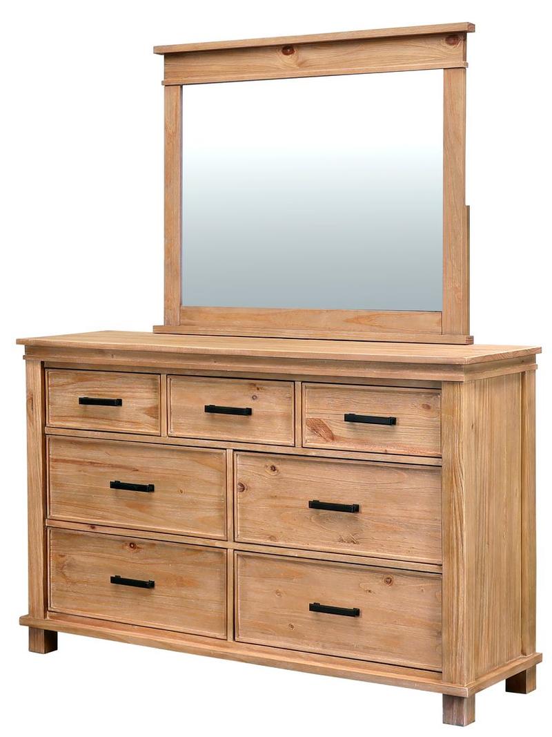 Glacier Point Mirror, Golden Java Finish