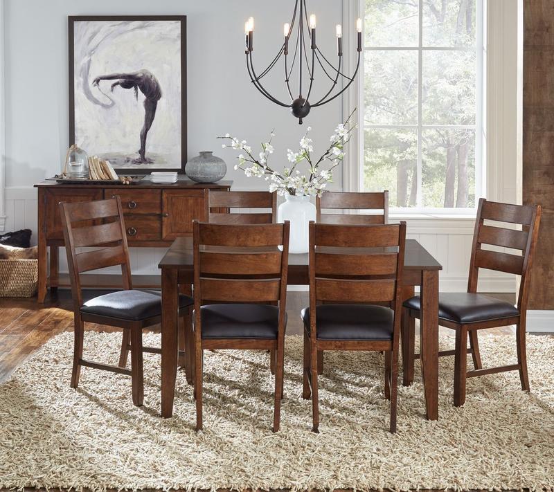 Mason 54" - 72" Rectangular Leg Table with (1) 18" Butterfly Leaf