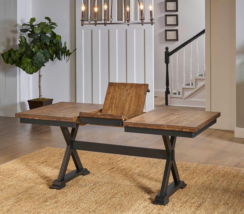 Stormy Ridge 54" - 72" Gather Height Table with (1) 18" Butterfly Leaf