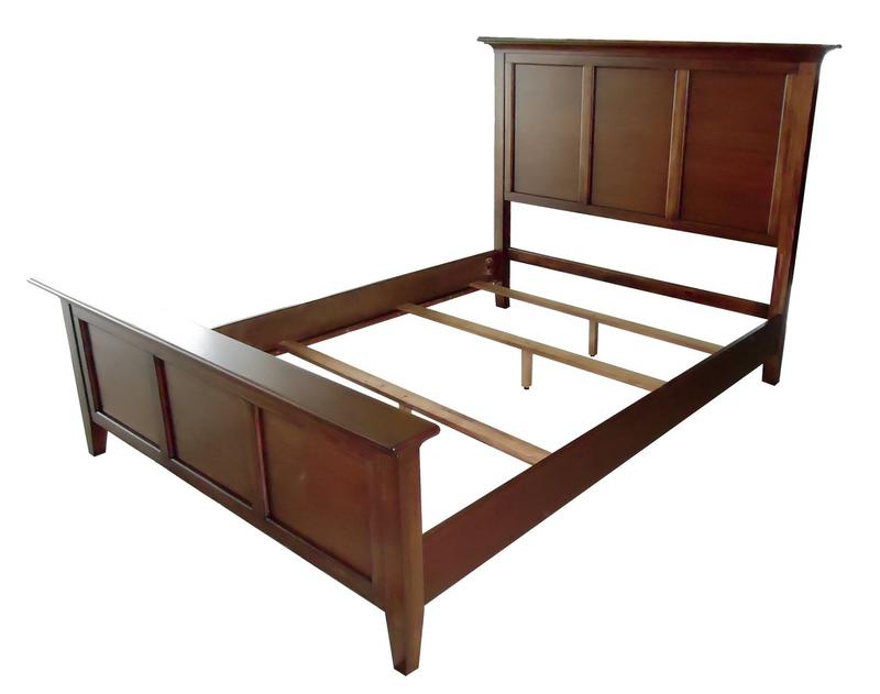 Westlake Queen Mansion Bed, Cherry Brown Finish