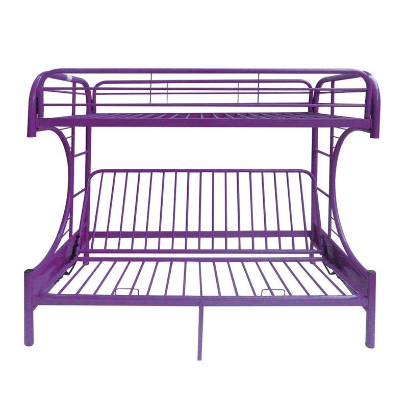 Eclipse Purple Futon Bunk Bed (T/F)