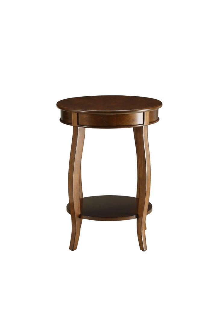 Aberta Walnut Accent Table