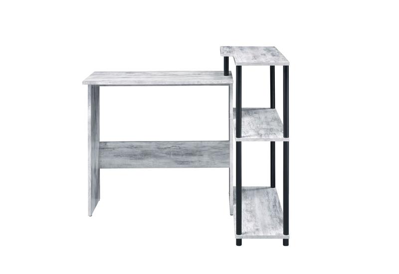 Ievi Antique White & Black Finish Writing Desk