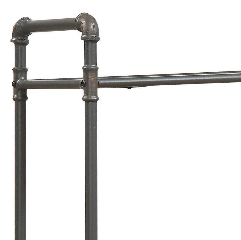 Itzel Antique Oak & Sandy Gray Bookshelf