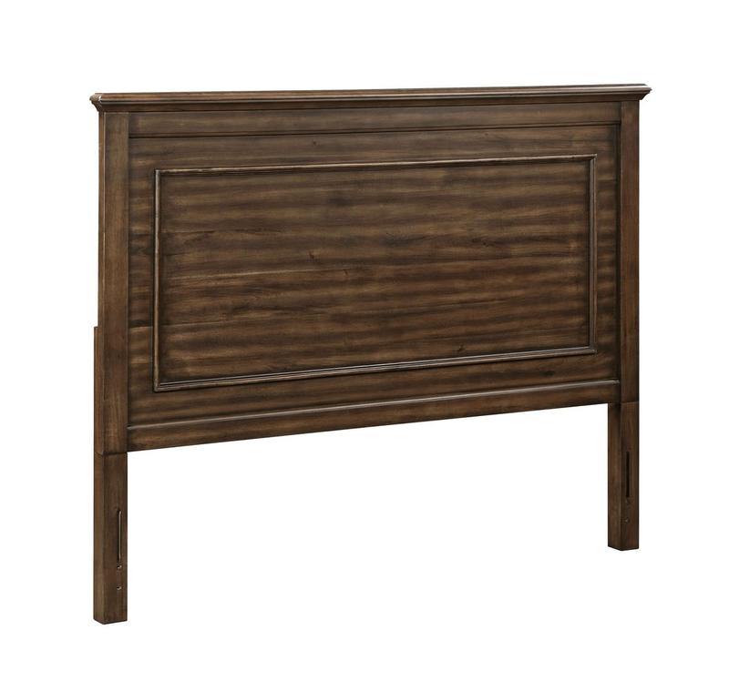 Franklin Brushed Walnut Finish 4Pc Pack Full Bed Set