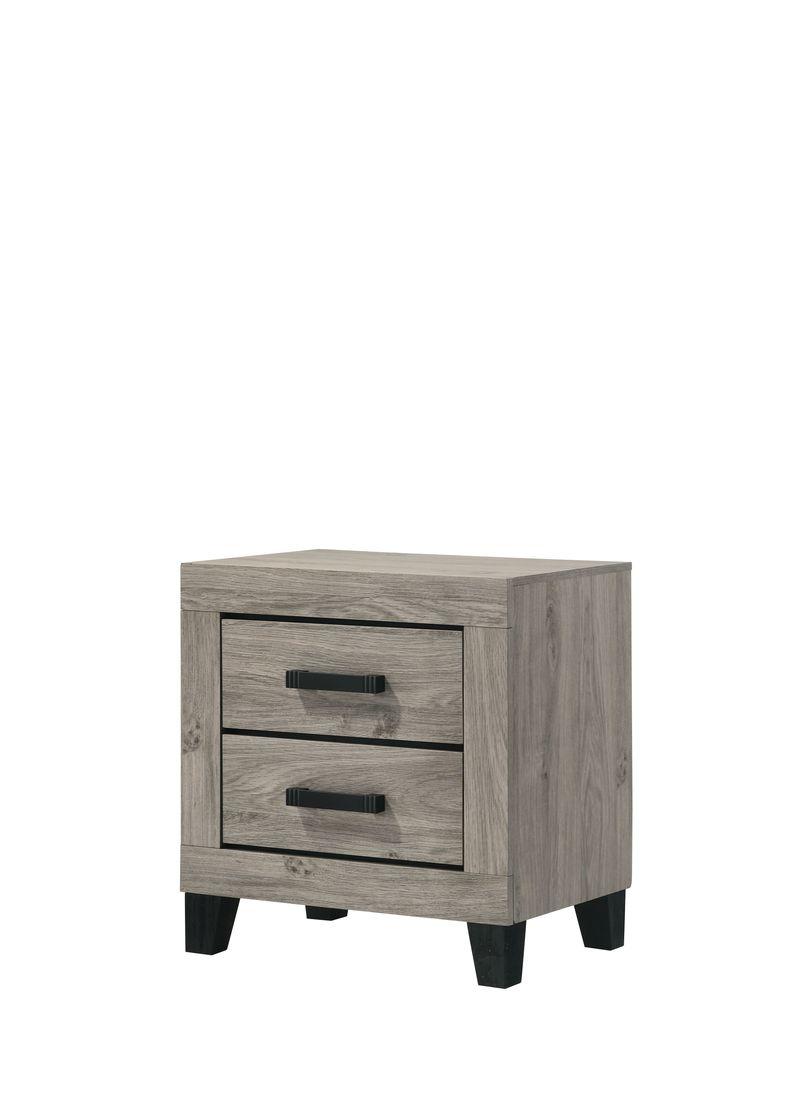 Mari Light Gray Finish Nightstand