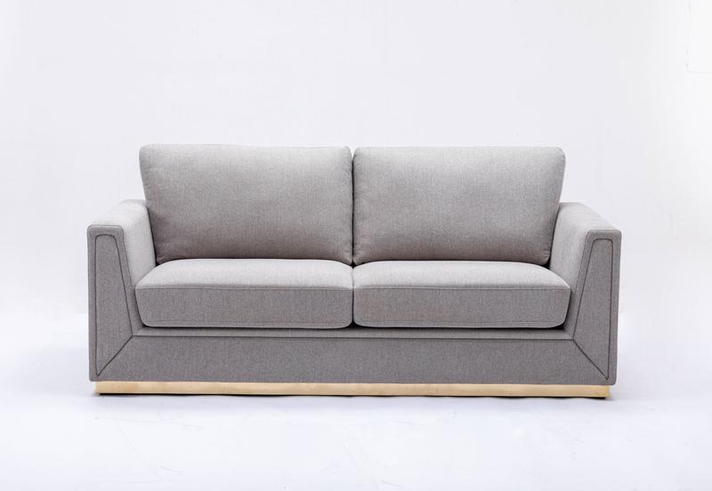 Valin Gray Linen Sofa