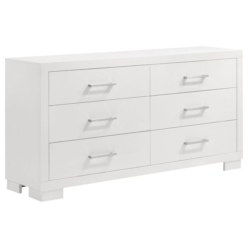 Jessica 6-drawer Dresser Cream White