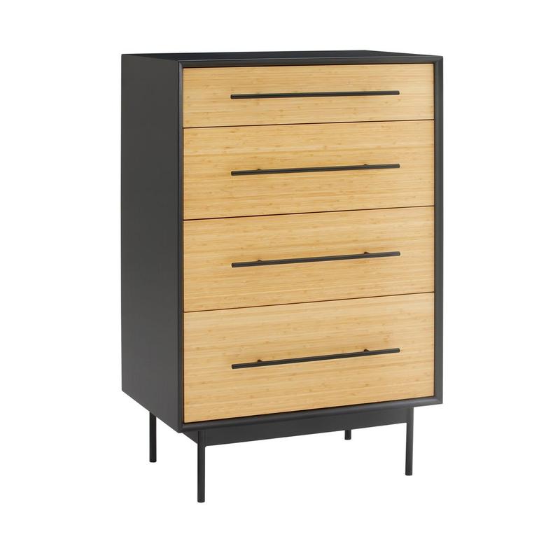 Santa Cruz 4 Drawer High Chest, Wheat