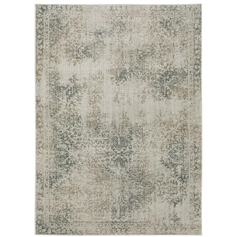 Alton 070E9 Grey/ Beige Indoor Area Rug - 3'3" x 5'