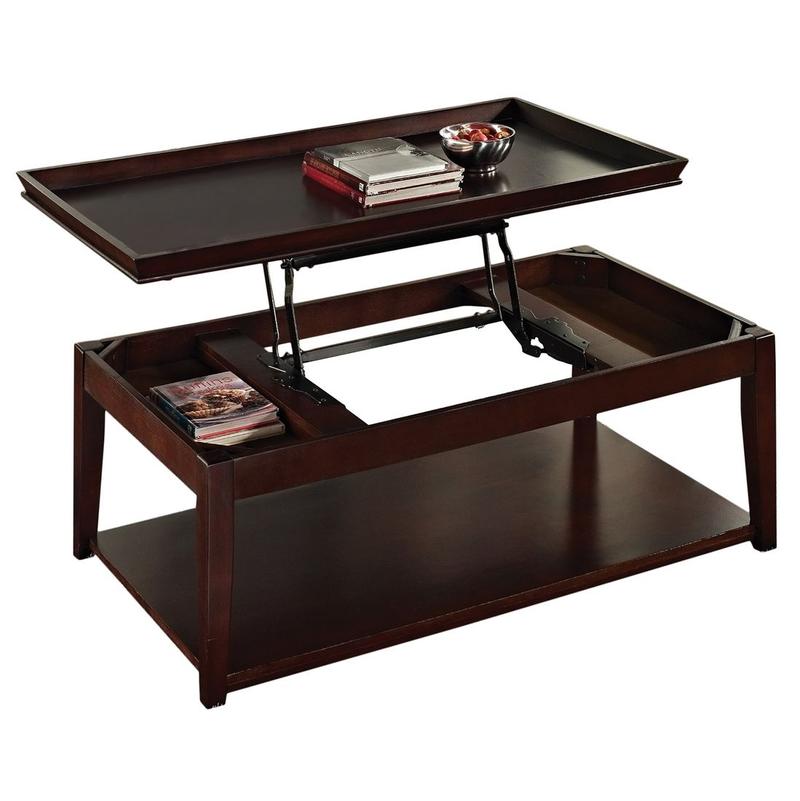 Clemson Lift-Top Cocktail Table W/Casters