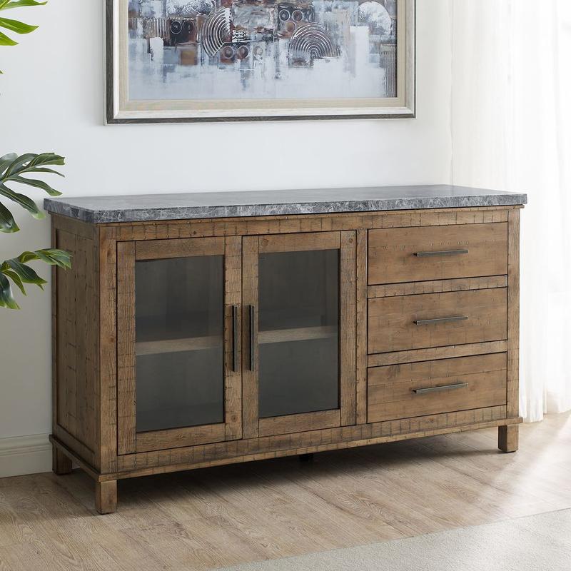 Grayson Gray Marble Top Server