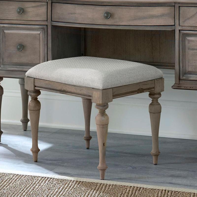 Highland Park Vanity Bench - Driftwood