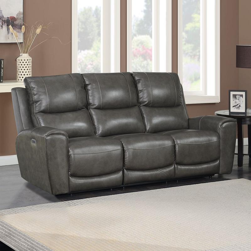 Laurel Power Reclining Sofa - Grey
