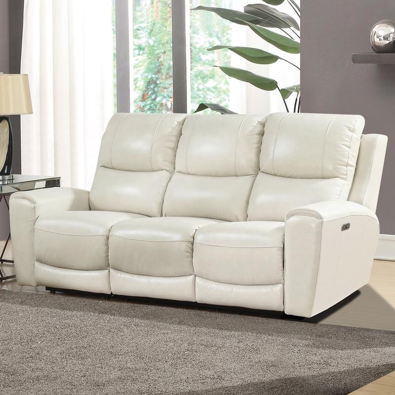 Laurel Power Reclining Sofa - Ivory