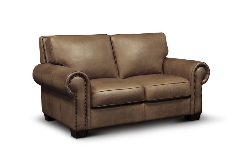 Valencia 100% Top Grain Hand Antiqued Leather Traditional Loveseat