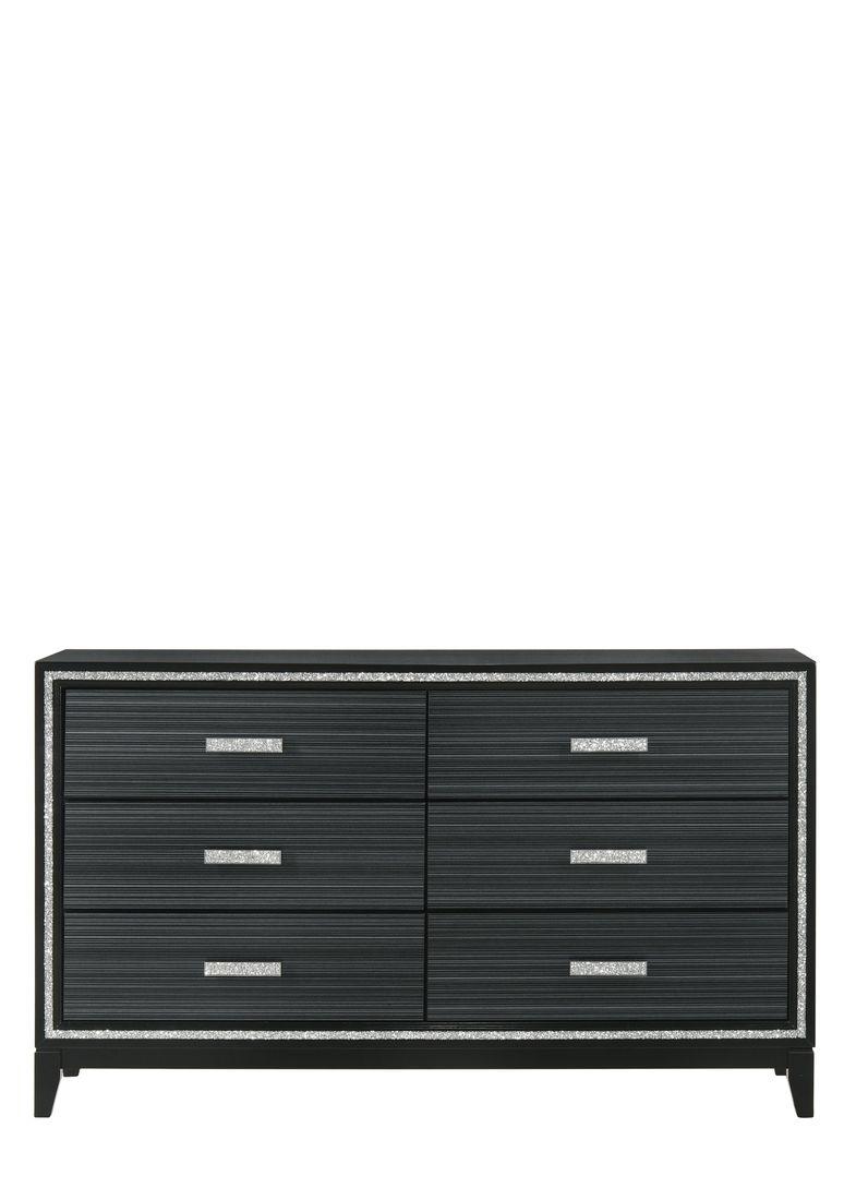 Haiden Weathered Black Finish Dresser