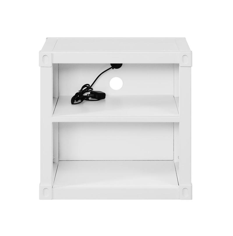 Cargo White Nightstand W/USB