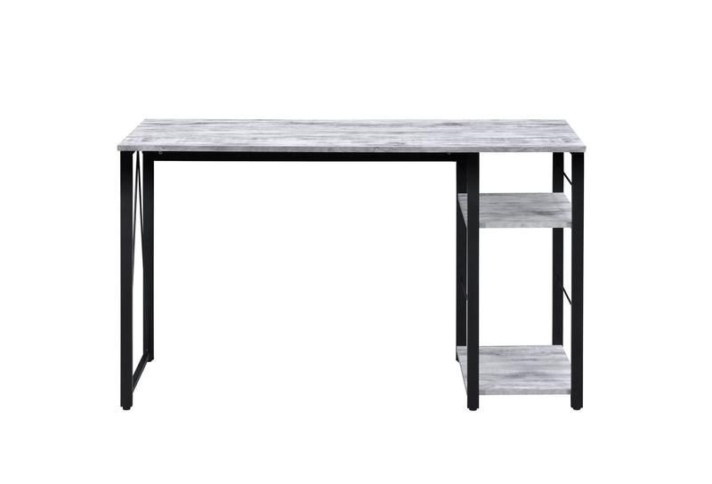 Vadna Antique White & Black Finish Writing Desk