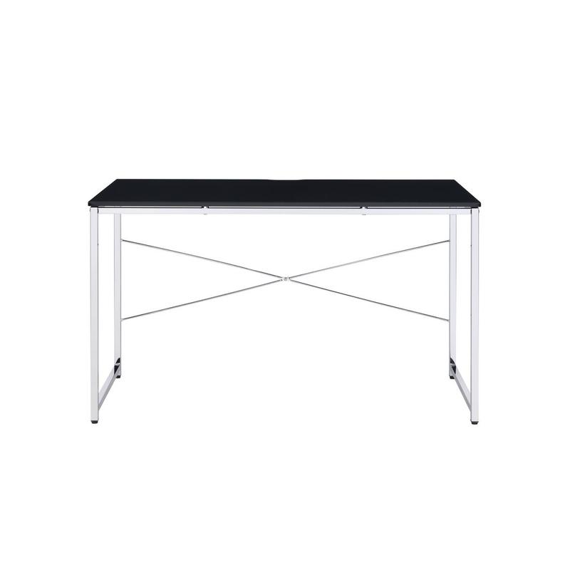 Tennos Black & Chrome Finish Writing Desk