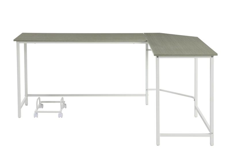 Bambina Gray & White Finish Computer Desk