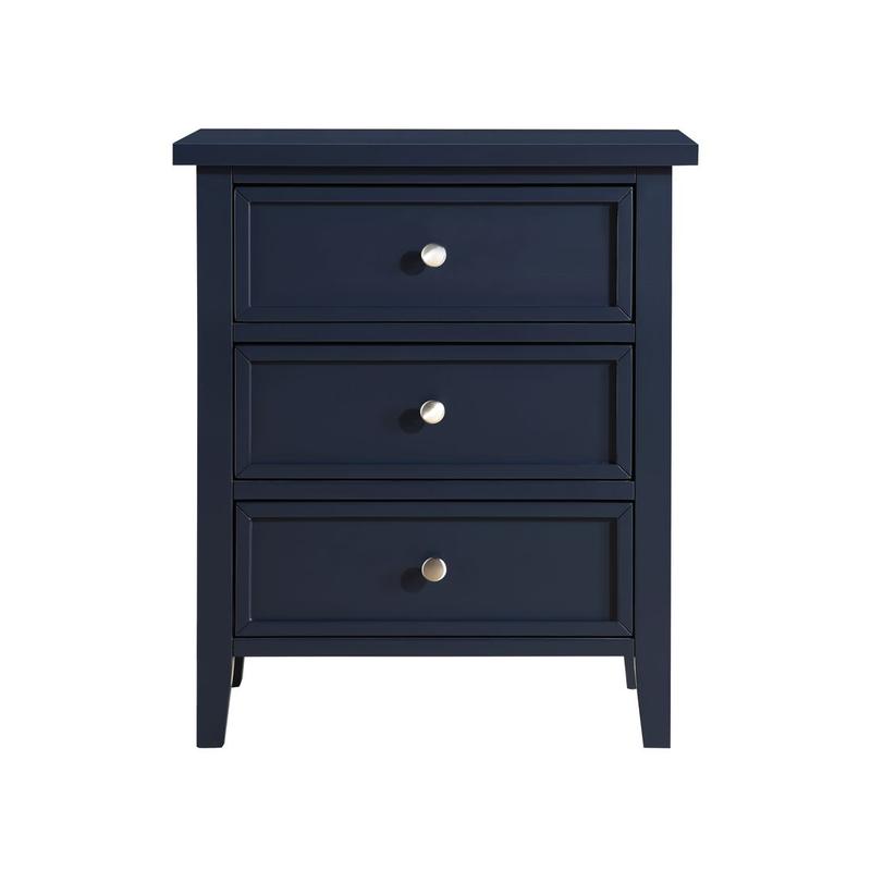 Winsley 2-drawer storage Nightstand - Midnight Blue
