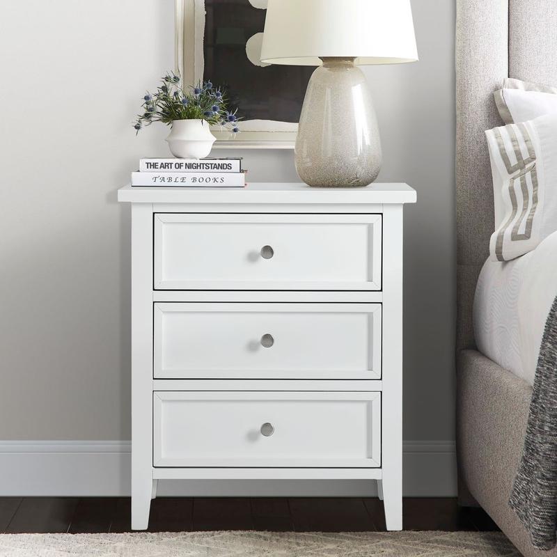 Lennon 3-drawer Nightstand - White