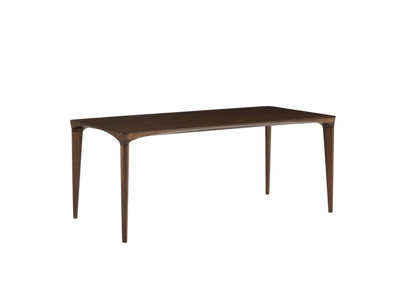 Marseilles Dining Table 72", Black Walnut