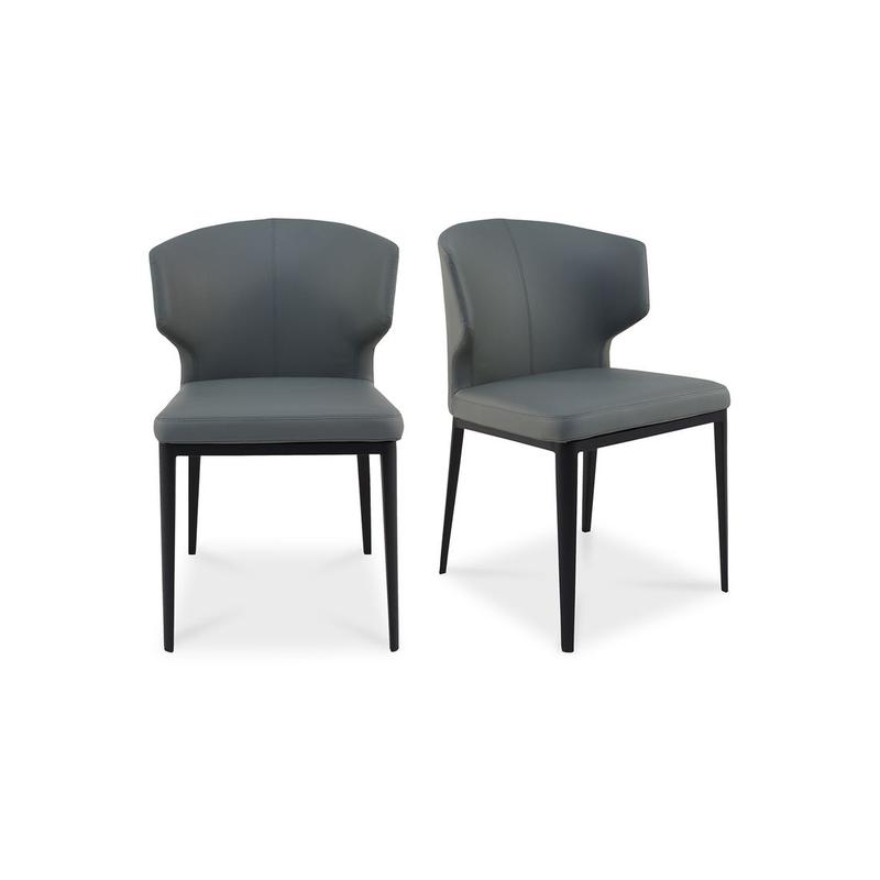 DELANEY DINING CHAIR GREY-SET OF TWO