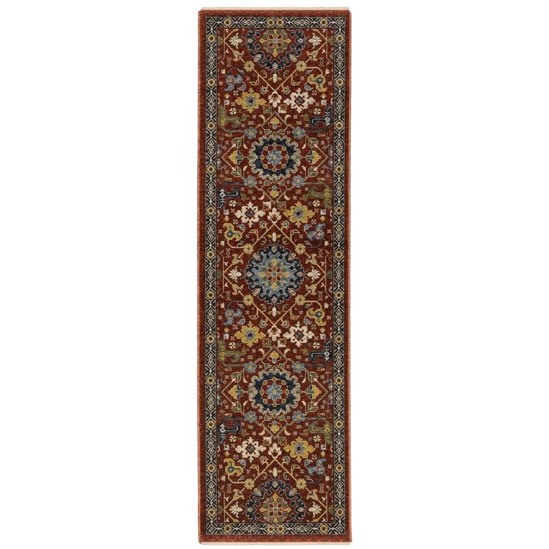 Aberdeen 006R1 Red/ Multi Indoor Area Rug