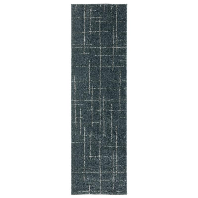 Alton 040B9 Blue/ Gray Indoor Area Rug - 2'3" x 7'6"