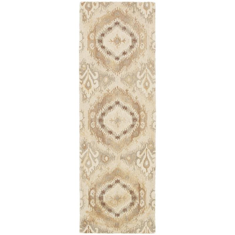 Anastasia 68003 Beige/ Ivory Hand-crafted Wool Area Rug
