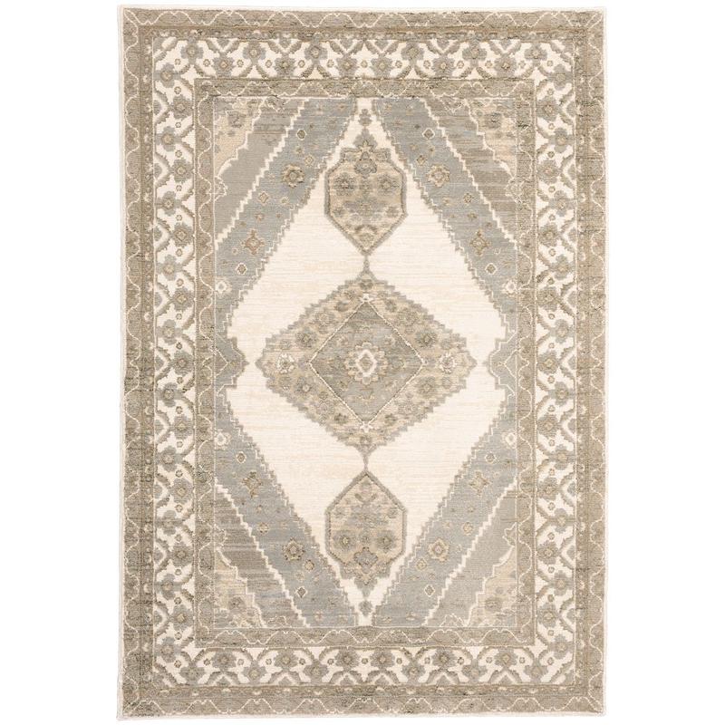 Andorra 298C0 Beige/ Ivory Indoor Area Rug - 1'10" x 3'2"