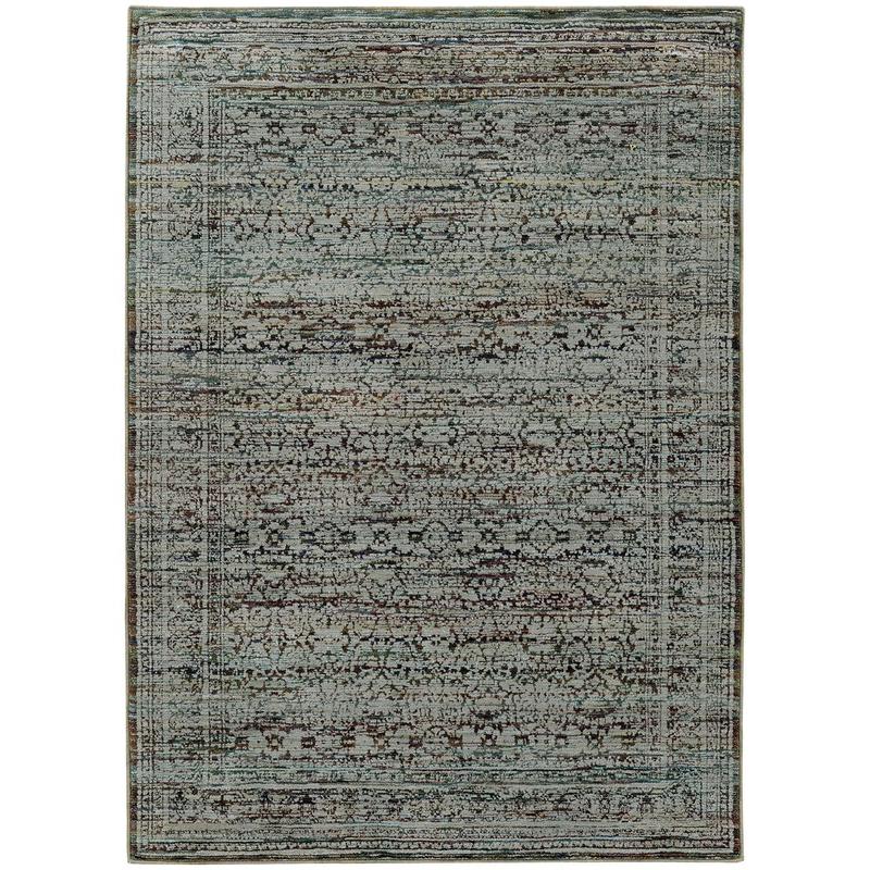 Andorra 7127A Blue/ Purple Indoor Area Rug - 3'3" x 5'2"