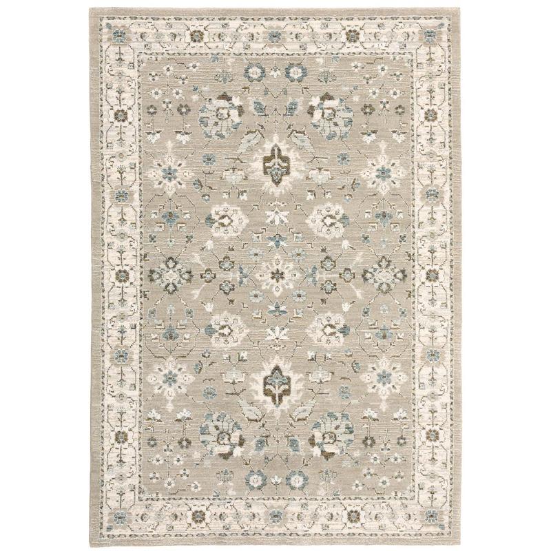 Andorra 8930L Beige/ Ivory Indoor Area Rug - 1'10" x 3'2"