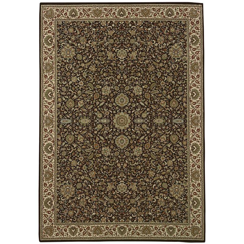 Ariana 172D2 Brown/ Ivory Indoor Area Rug - 2' x 3'