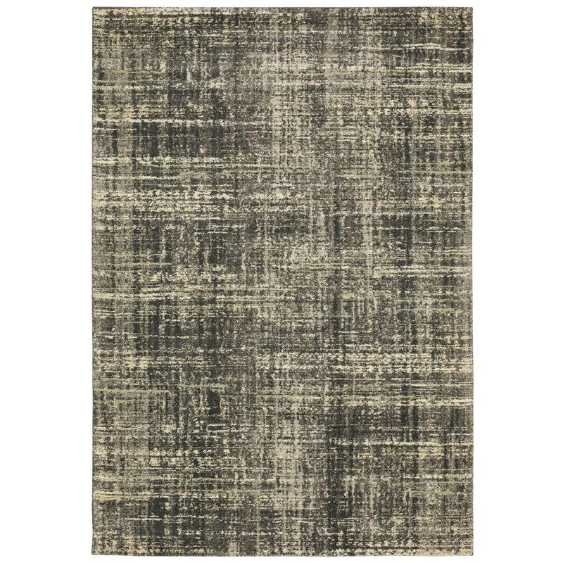 Astor 2541M Charcoal/ Beige Indoor Area Rug - 3'10" x 5'5"