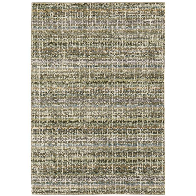 Atlas 747A0 Green/ Multi Indoor Area Rug - 1'10" x 3'2"