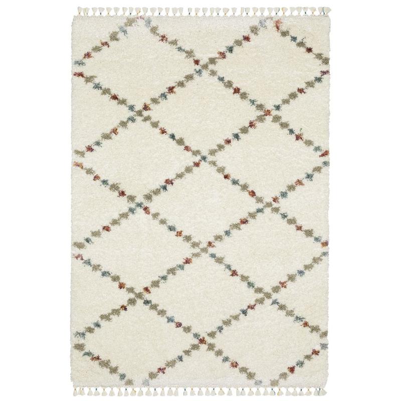 Axis AX08A Ivory/ Multi Indoor Area Rug - 3'10" x 5'5"