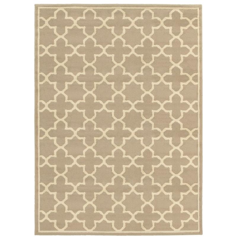 Brentwood 091D9 Tan/ Beige Indoor Area Rug - 9'10" x 12'10"