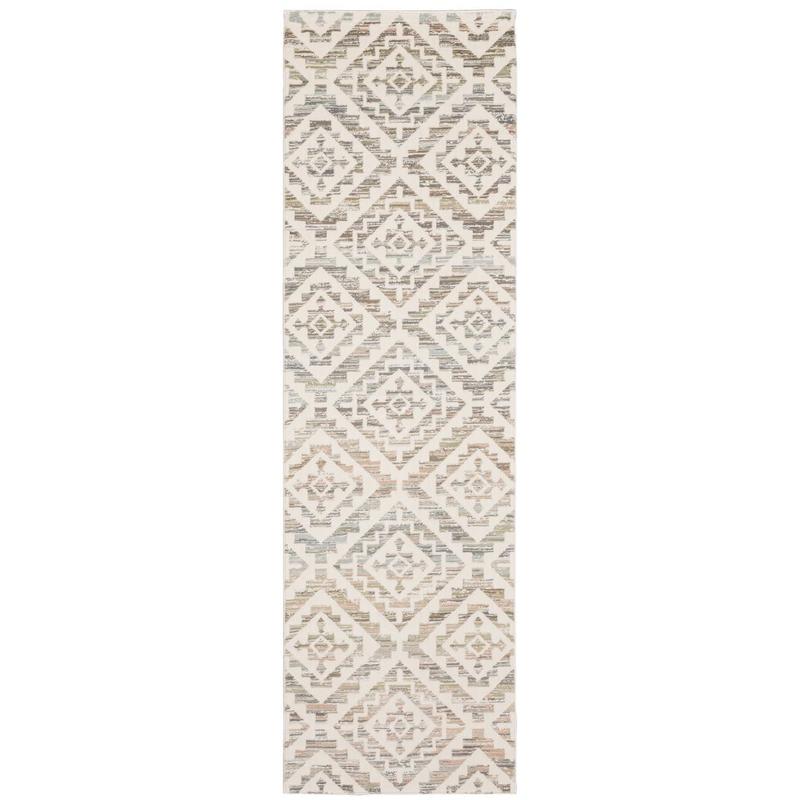 Capistrano 288Q1 Ivory/ Grey Indoor Area Rug - 2'3" x 7'3"