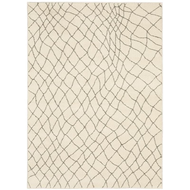 Carson 0738B Ivory/ Grey Indoor Area Rug - 2' x 3'